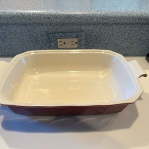 Emile Henry France Burgundy Casserole Dish